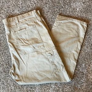Wrangler khaki cargo pants, size 46x30